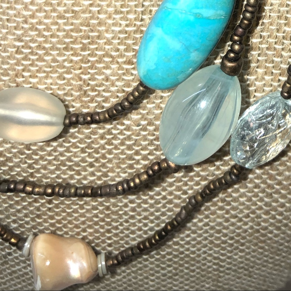Beaded Multi-Strand Necklace - Picture 3 of 4